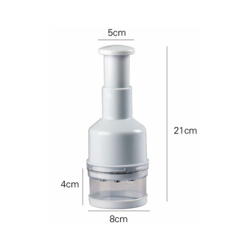 One-Press Stainless Steel Garlic Chopper