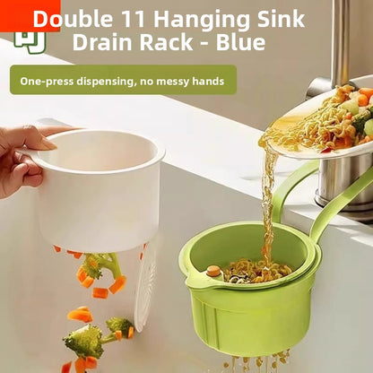One-Touch Hanging Sink Strainer