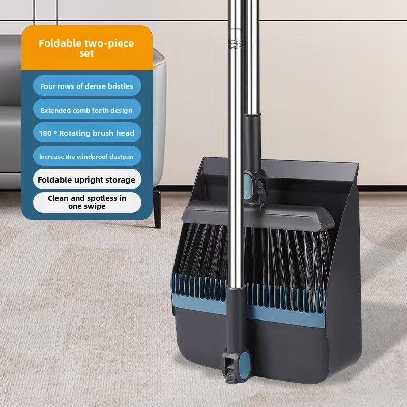 Self-Cleaning Broom & Dustpan Set