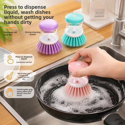 Soap Dispensing Palm Dish Brush