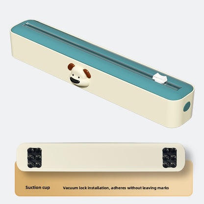 Adjustable Plastic Wrap Dispenser with Cutter