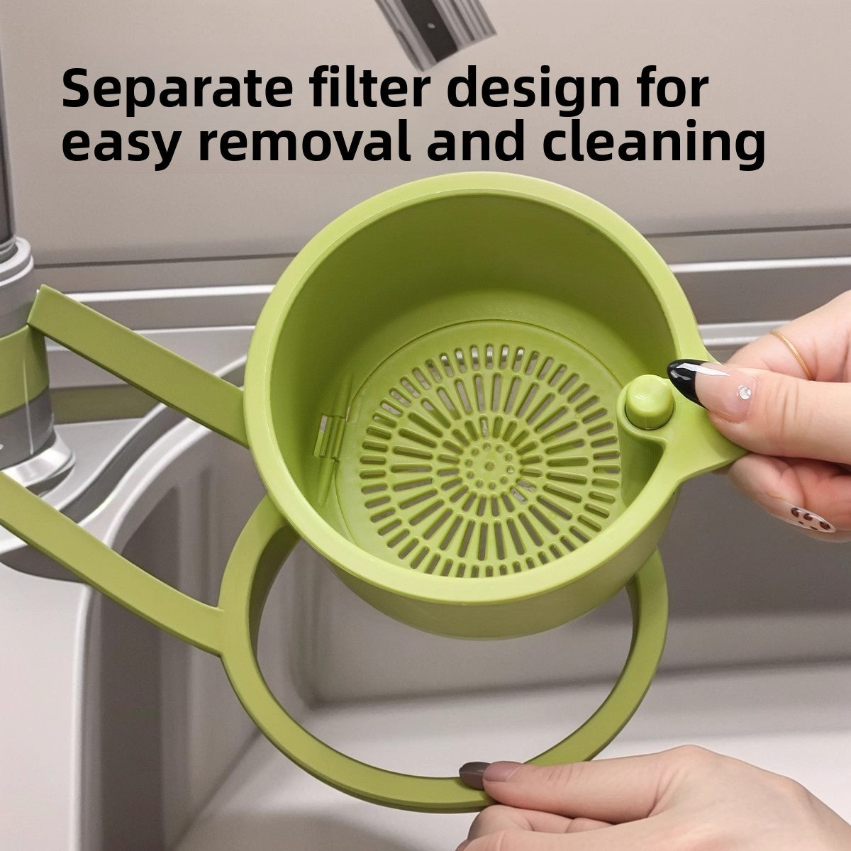One-Touch Hanging Sink Strainer