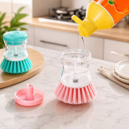 Soap Dispensing Palm Dish Brush