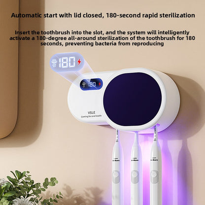 Intelligent UV Toothbrush Sterilizer and Drying Rack