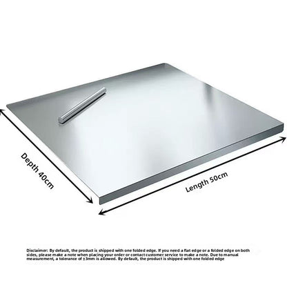 Stainless Steel Folded-Edge Cutting Board