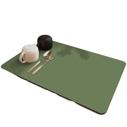 Solid-color minimalist kitchen mat