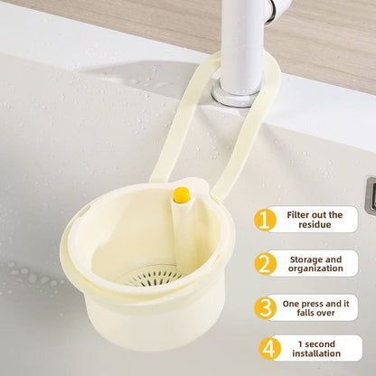 One-Touch Hanging Sink Strainer