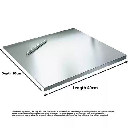 Stainless Steel Folded-Edge Cutting Board