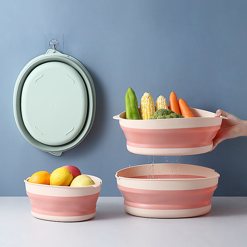 Collapsible Kitchen Colander & Drain Basket