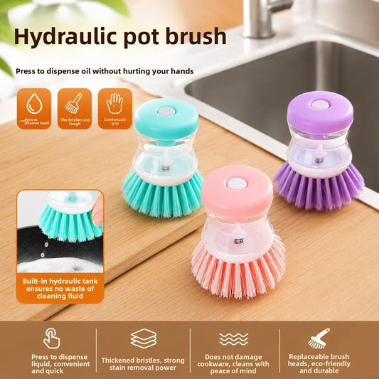Soap Dispensing Palm Dish Brush