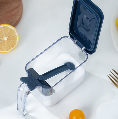 Transparent Seasoning Container with Spoon