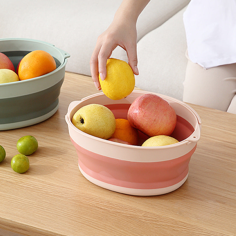 Collapsible Kitchen Colander & Drain Basket