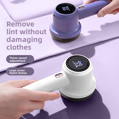 Rechargeable Fabric Shaver with Digital Display