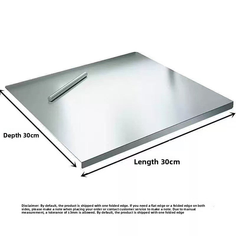 Stainless Steel Folded-Edge Cutting Board