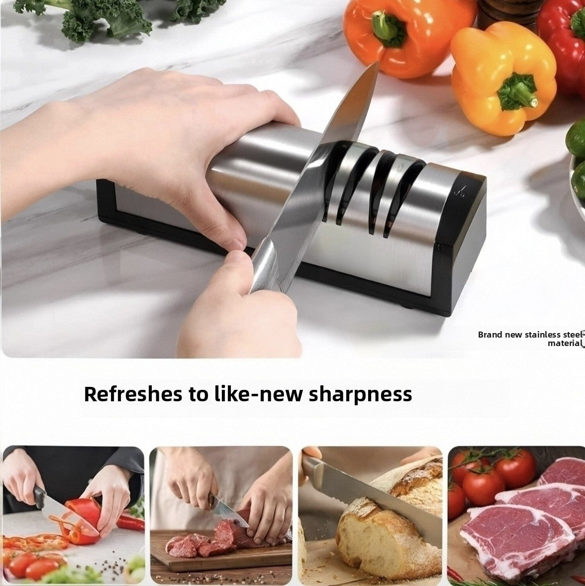 3-Stage Electric Knife Sharpener